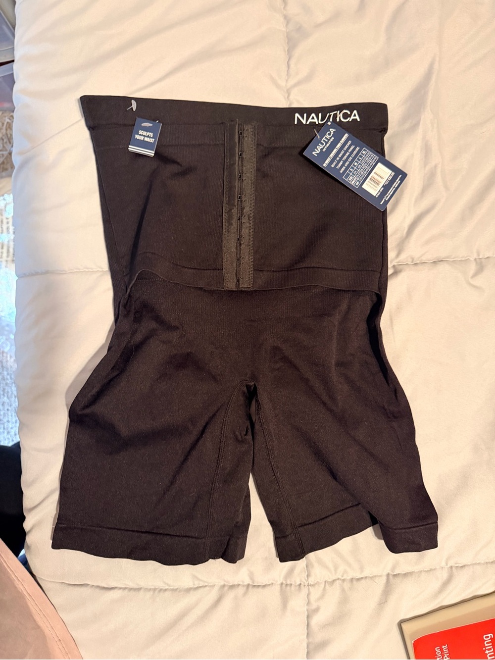 Nautica Black Intimates High-Rise Shaping Briefs (Medium)